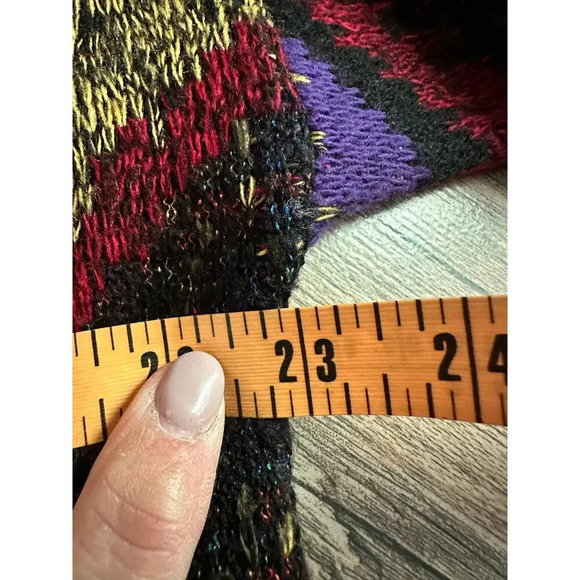 Protege Abstract Pattern Knit Long Sleeve Sweater Size XL mens 90s - Picture 4 of 4